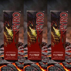 Pulp Riot Semi-Permanent Haircolor 4 oz Pyro_ 3 units